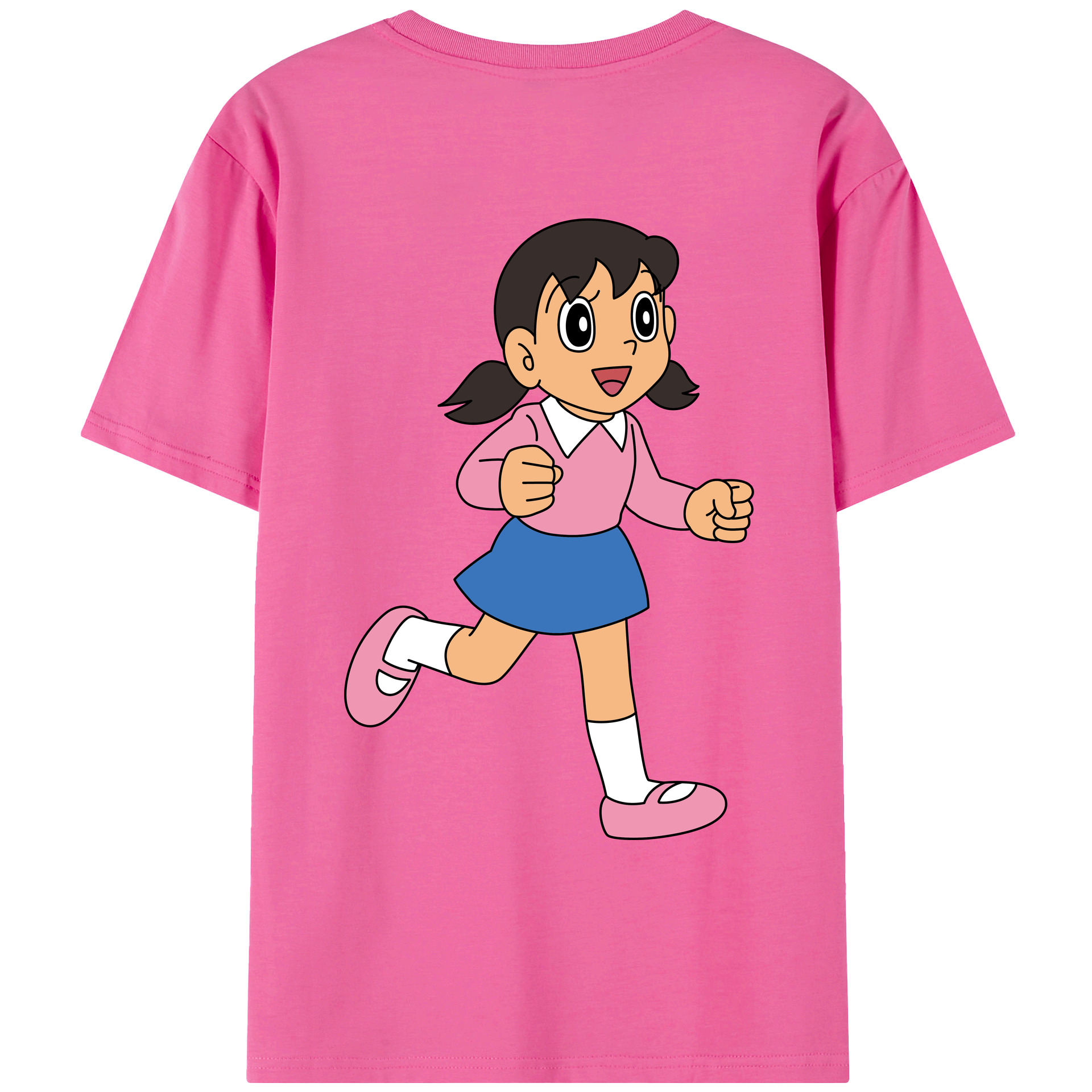 （画像用） ドラえもん みなもと しずか Doraemon Shizuka Minamoto レディース半袖Tシャツ(バックプリント)